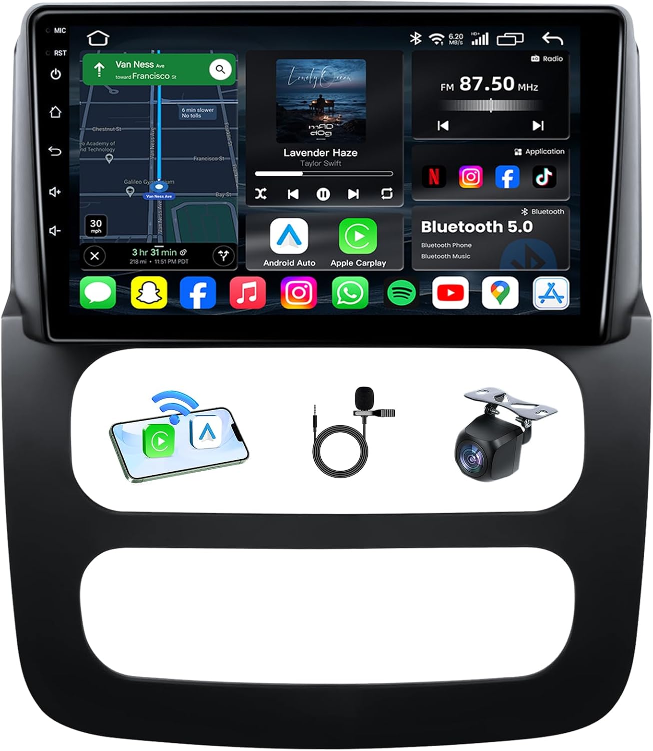 Upgrade Your Dodge Ram 1500 2500 3500 Car Radio with 9 Inch Display