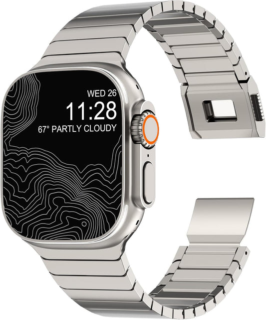 Fullife Titanium Band with Magnetic Clasp for Apple Watch Ultra
