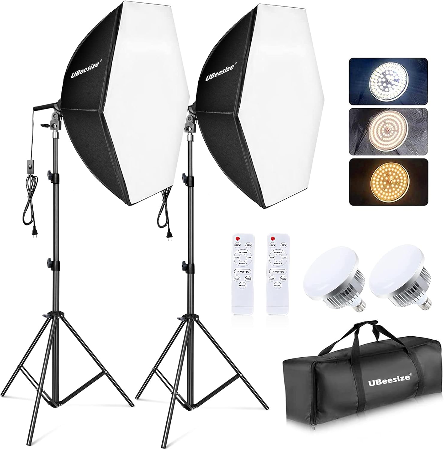 UBeesize Softbox Photography Lighting Kit for Perfect Shots