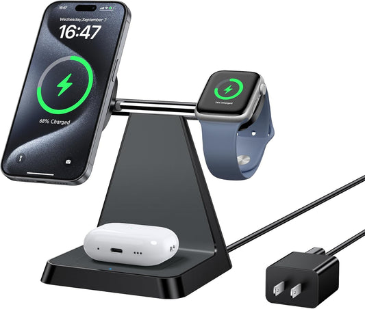 Woruda Magnetic Wireless Charging Stand ~ Organize & Charge Multiple Devices Efficiently!