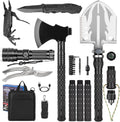 Survival Shovel Hatchet Axe - Folding Camping Shovel Multitool Kit