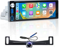 6.9-Inch Single Din Touchscreen Car Stereo - Wired/Wireless CarPlay
