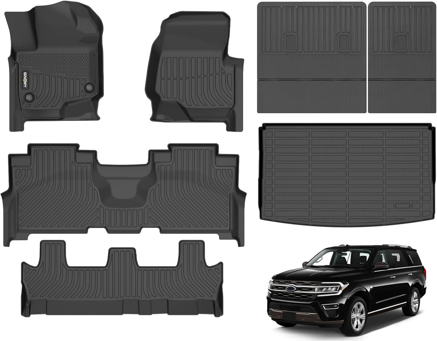 Custom Fit Floor Mats for Ford Expedition MAX 2021-2024