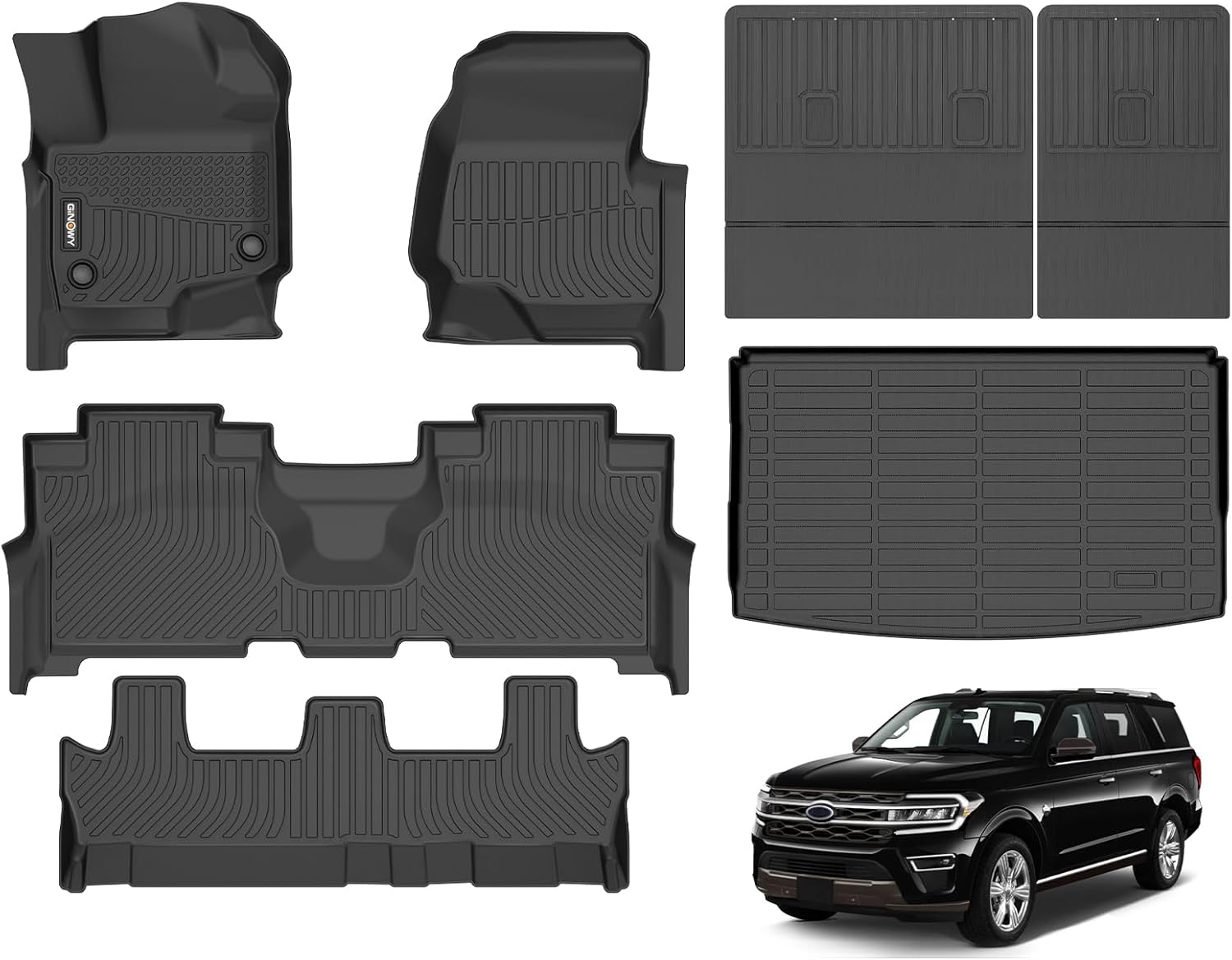 Custom Fit Floor Mats for Ford Expedition MAX 2021-2024