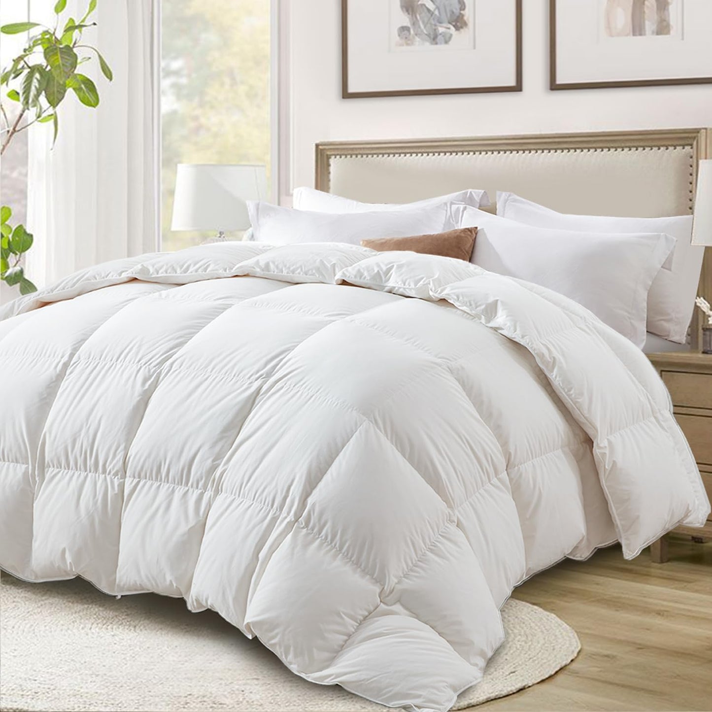 Globon Ultra-Soft Down Feather Comforter for King Size Beds