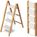 Taranta 4 Step Ladder Aluminum Folding Step Stool - Compact Home