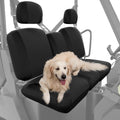 UTV Seat Covers Black - Waterproof Repellent Split Bench Cover Set