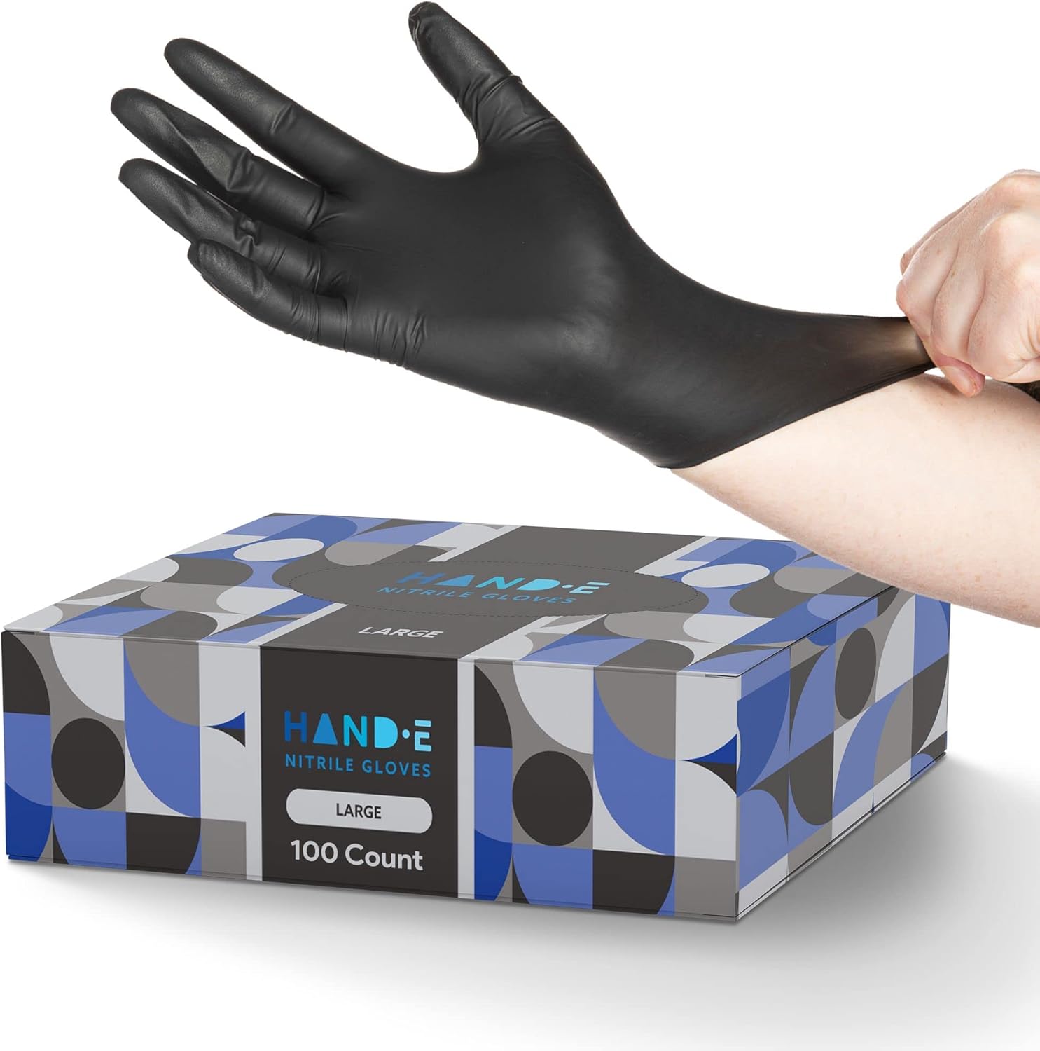 Latex-Free Black Nitrile Gloves for All Tasks