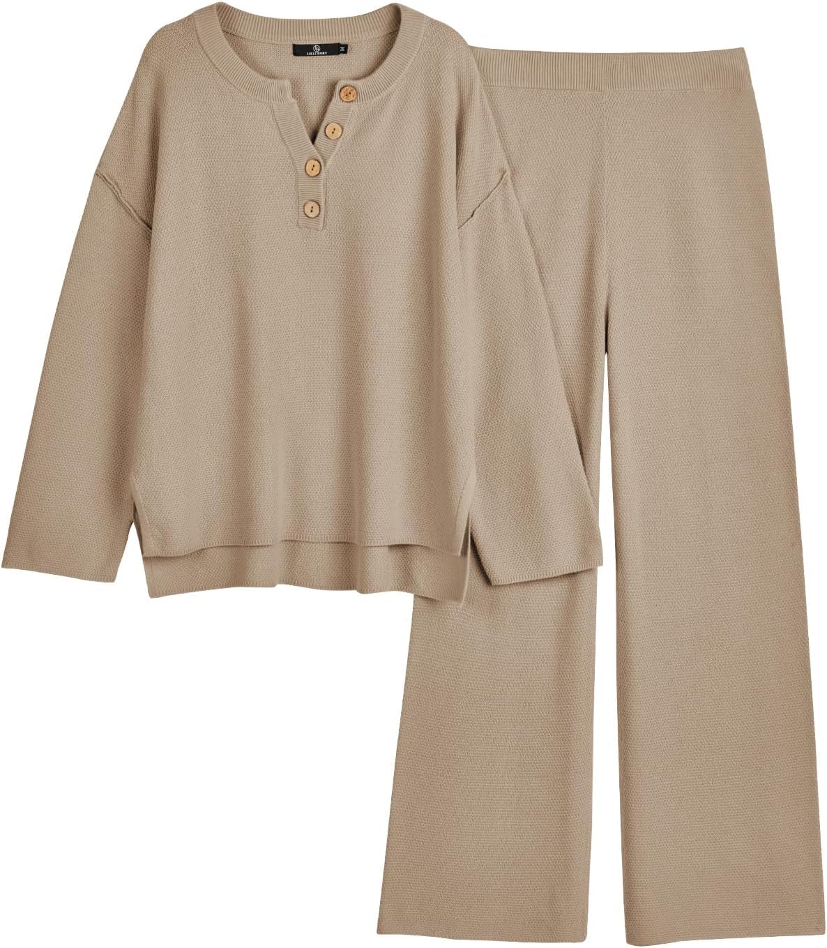 LILLUSORY Women's Cozy Knit Lounge Sets for Effortless Style