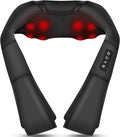 Shiatsu Neck and Back Massager with Heat for Women Men - 4D Kneading