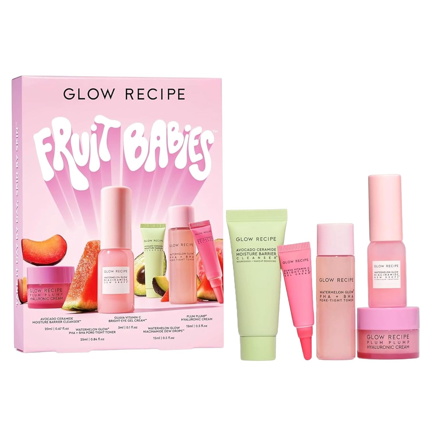 Glow Recipe Skin Care Kit - 5-Piece Set for Radiant Skin