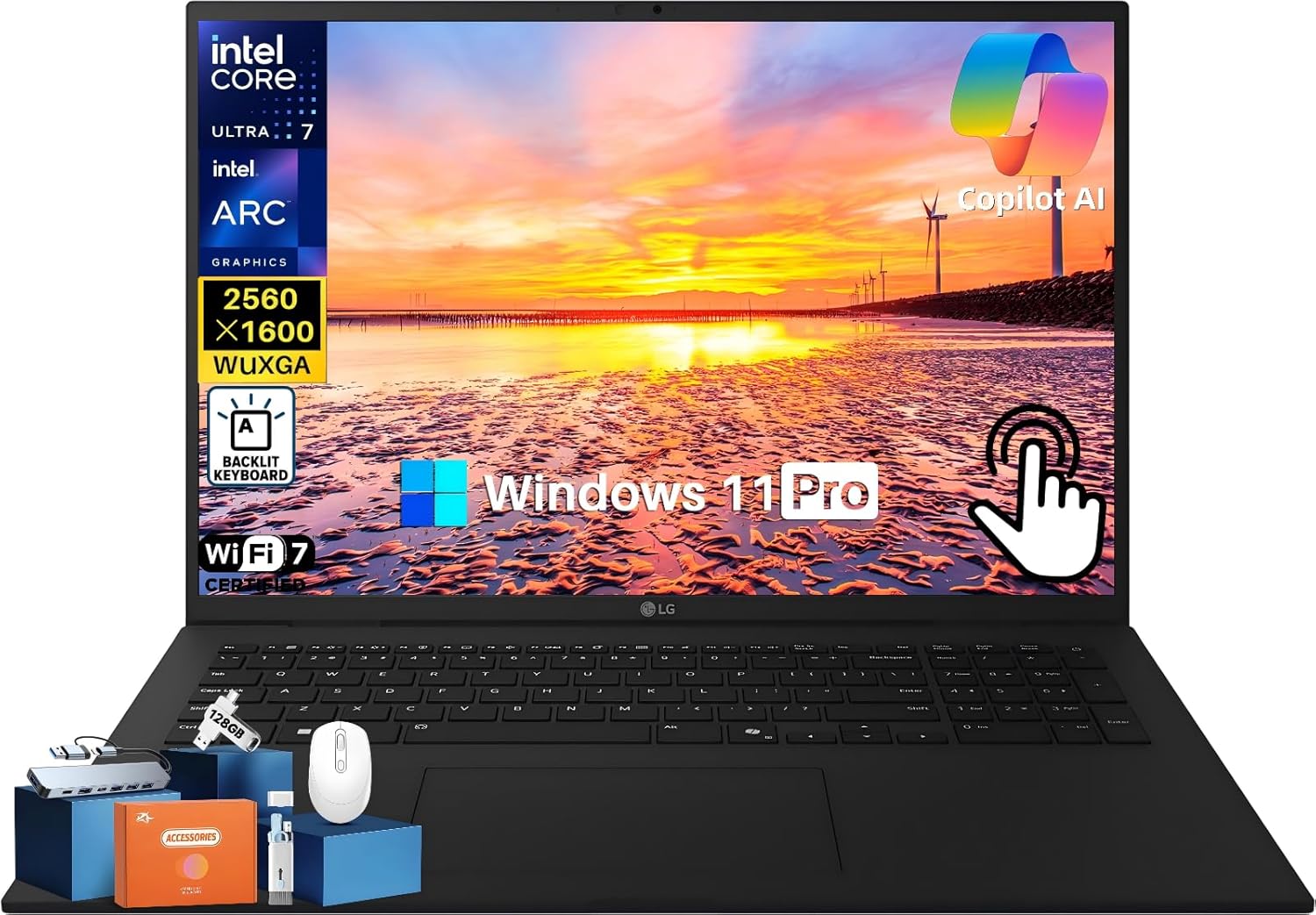 LG Gram 17 Touchscreen Laptop with Intel Ultra 7 Processor