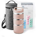Lille Home 3-Tier Stainless Steel Thermal Lunch Box for Meals