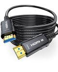 8K Fiber Optic HDMI Cable 85FT Long - High-Speed 4K/8K Performance