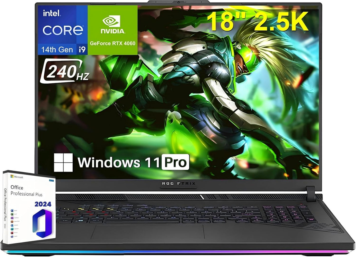 ASUS ROG Strix G18 Gaming Laptop with 18in 2.5K Display