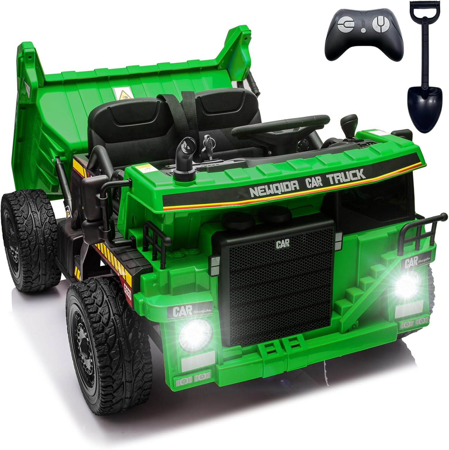 NEWQIDA 24V Ride on Dump Truck for Kids with Remote Control