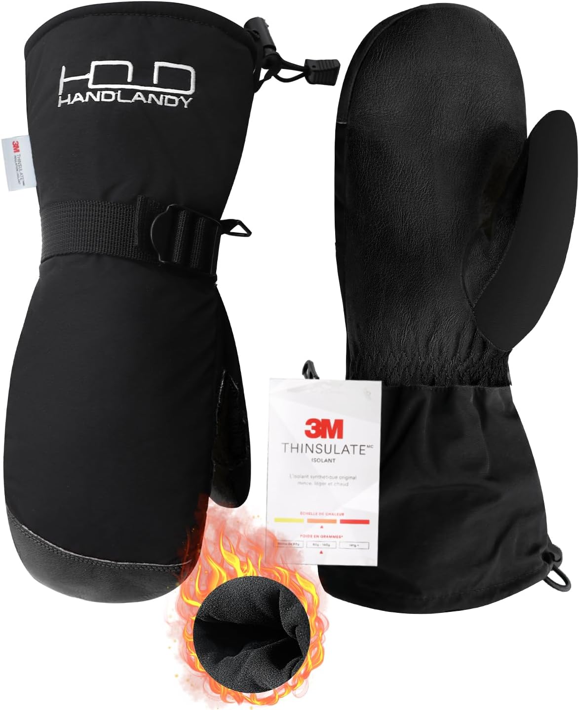 Ultimate Warmth: HANDLANDY Snowboarding Mittens