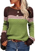 Danedvi Womens Fall Fashion 2025 Colorblock Lightweight Striped is