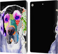 Michel Keck Golden Retriever Leather Wallet Case for iPad 10.2 - Slim