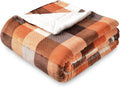 SOCHOW Buffalo Plaid Sherpa Fleece Throw Blanket 60 x 80 in