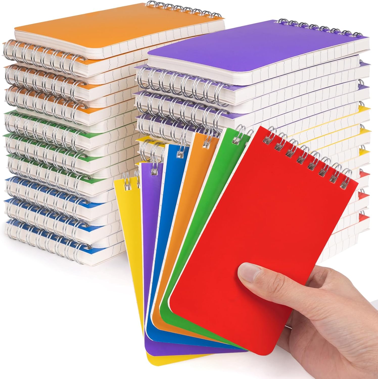 42 Pack Mini Spiral Notepads - Organize with Ease!