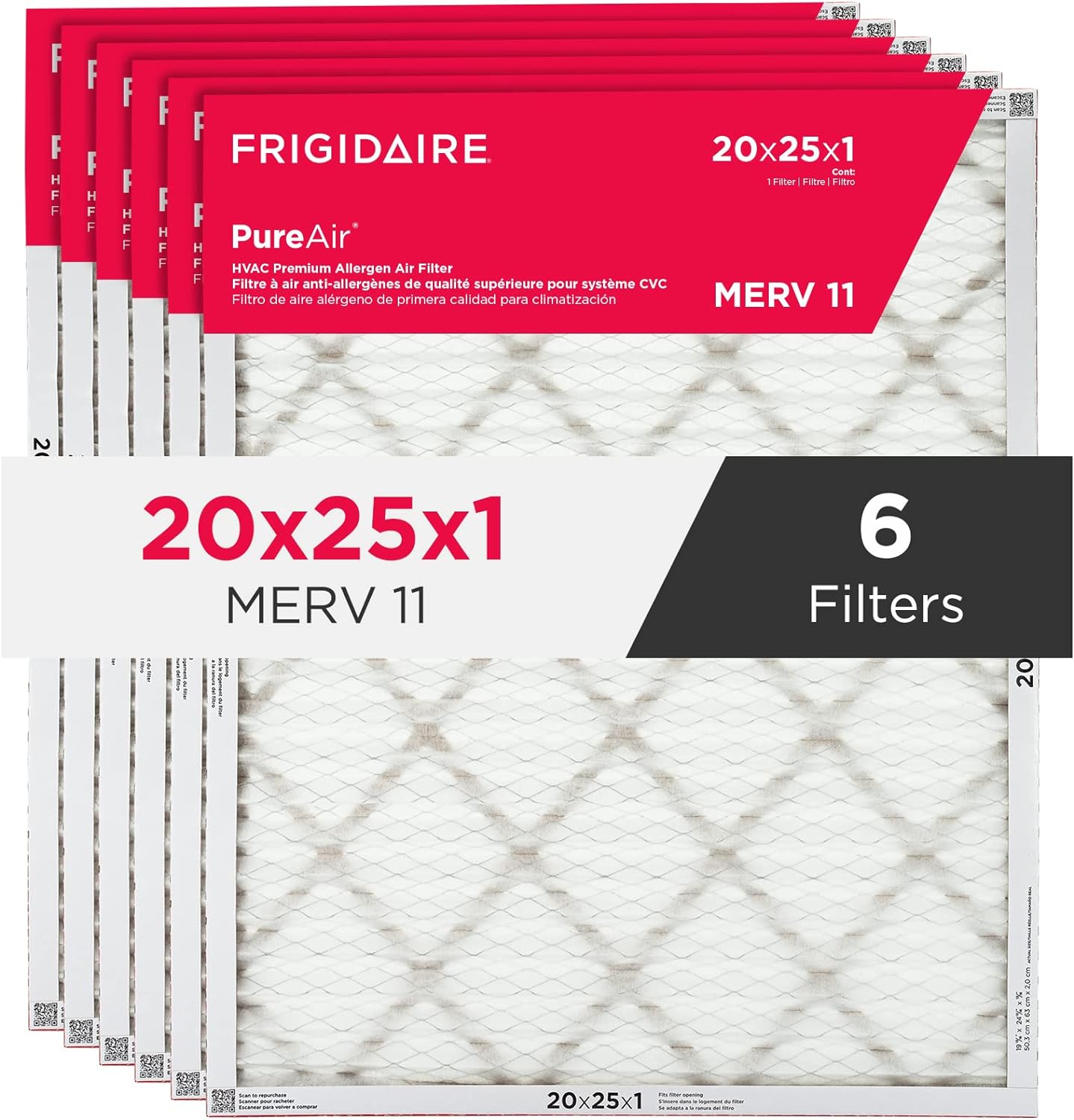 Frigidaire PureAir MERV 11 6-Pack Filters - Clean & Healthy Air