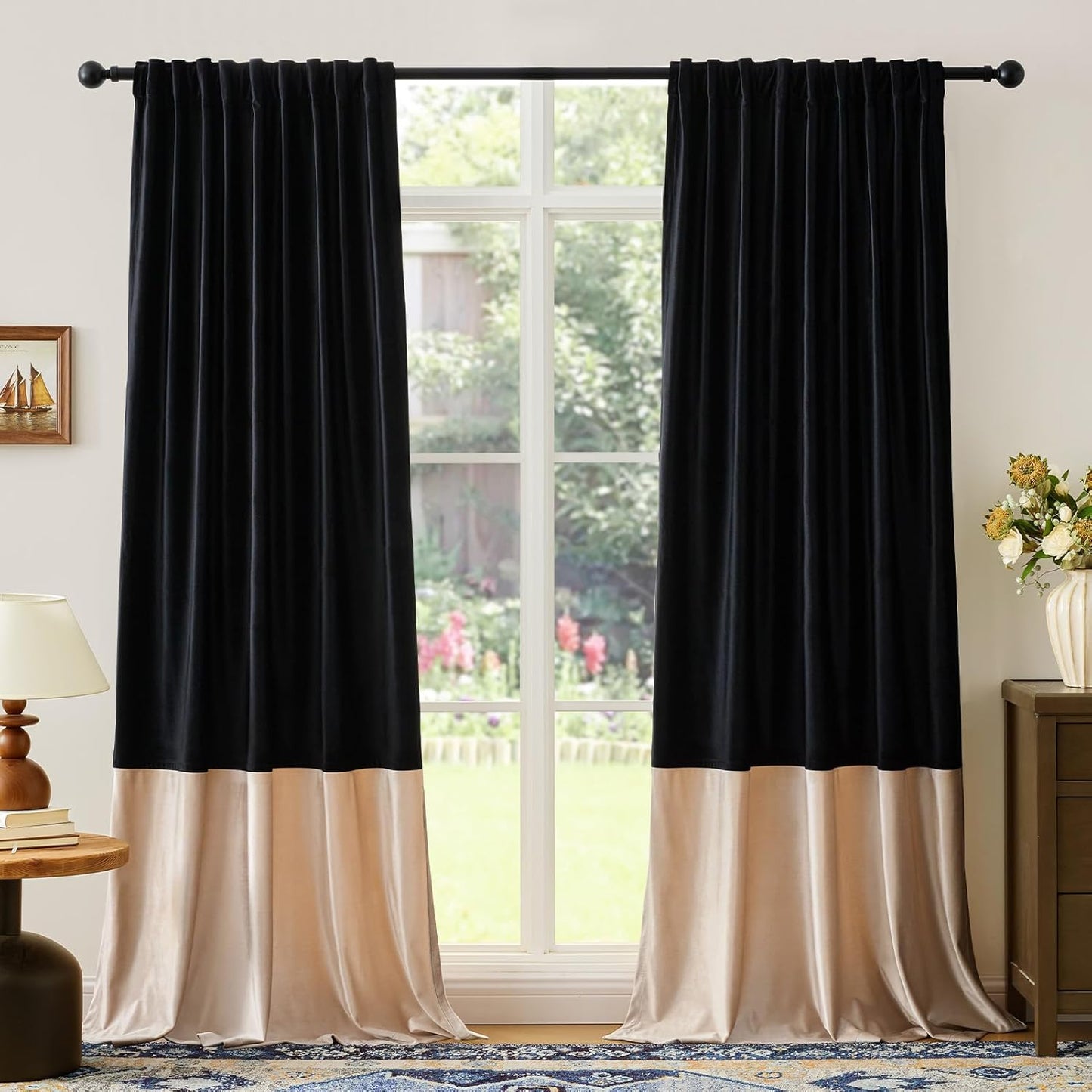 Velvet Curtains 84 inches Long Blackout Drapes for Living Room