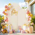 Beige Arch Backdrop Cover Set of 2 - Stretchy Wedding & Party