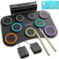 Donner Electric Drum Pad 9-Pad Roll-Up Set - Portable Practice Kit