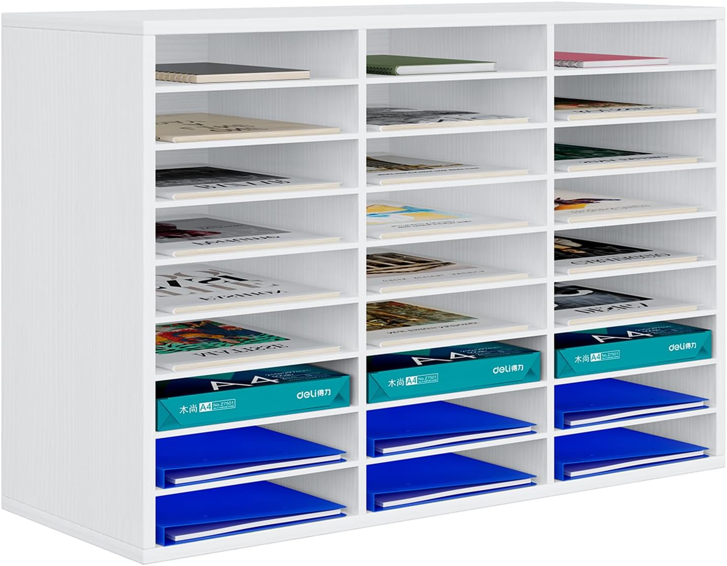 PAG Mail Sorter Organizer with 27 Compartments for Efficient Storage