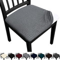 Dining Chair Seat Covers Set of 8 - Washable, Removable Seat