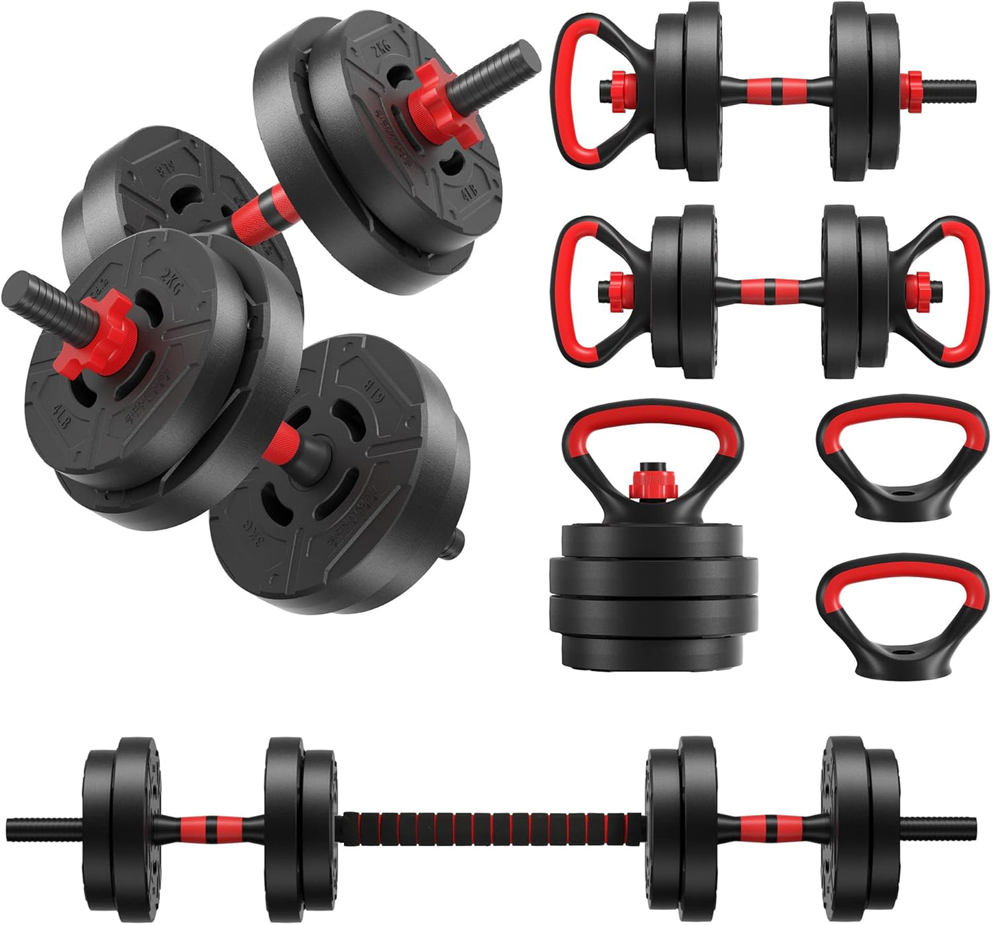 Multi-Functional Portable Changeable Dumbbell and Barbell Set