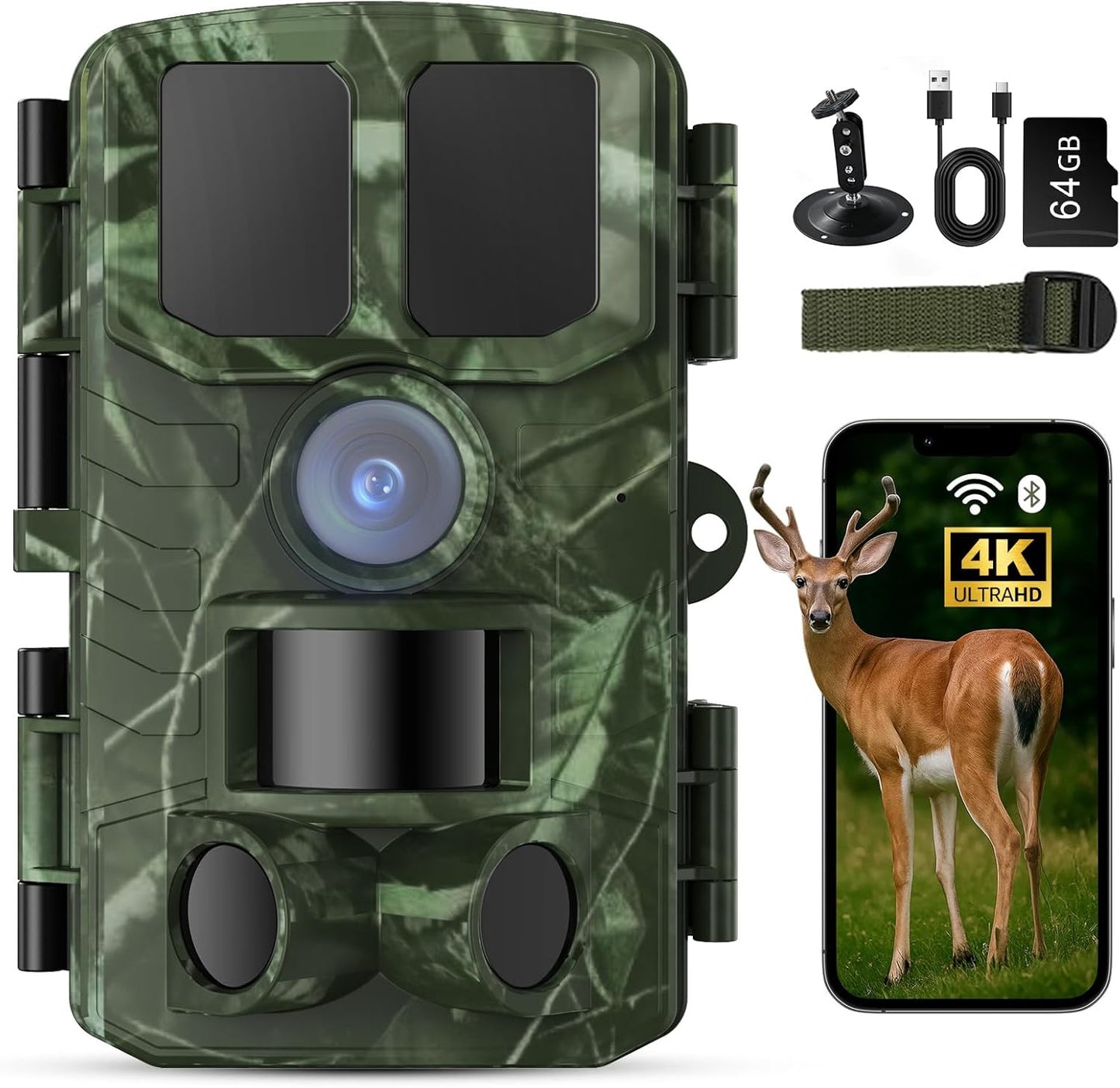 BoxLegend Trail Camera WiFi 4K 48MP for Outdoor Adventures