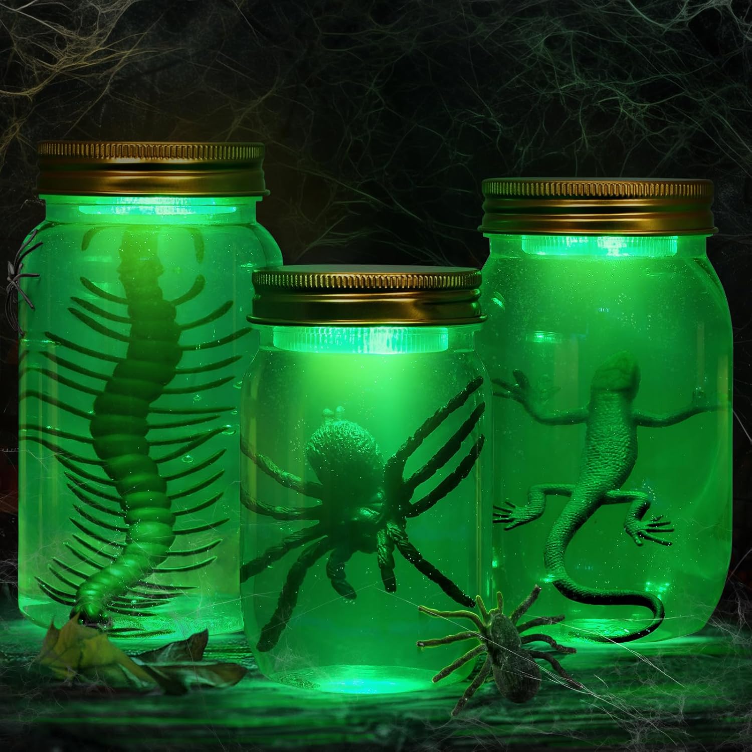 DIY Specimen Jars Halloween Decorations for Spooky Parties