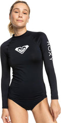 Roxy Womens Fitted Rashguard UPF 50+ Compression Fit - Swim Shirt