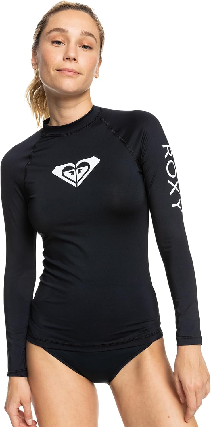 Roxy Womens Fitted Rashguard with UPF 50+ for Active Lifestyle