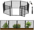 48 in Decorative Garden Fence with Gate - Heavy Duty Yard Barrier