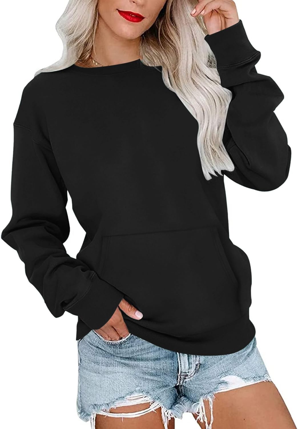 MISFAY Womens Oversized Sweatshirt Casual Long Sleeve Hoodie