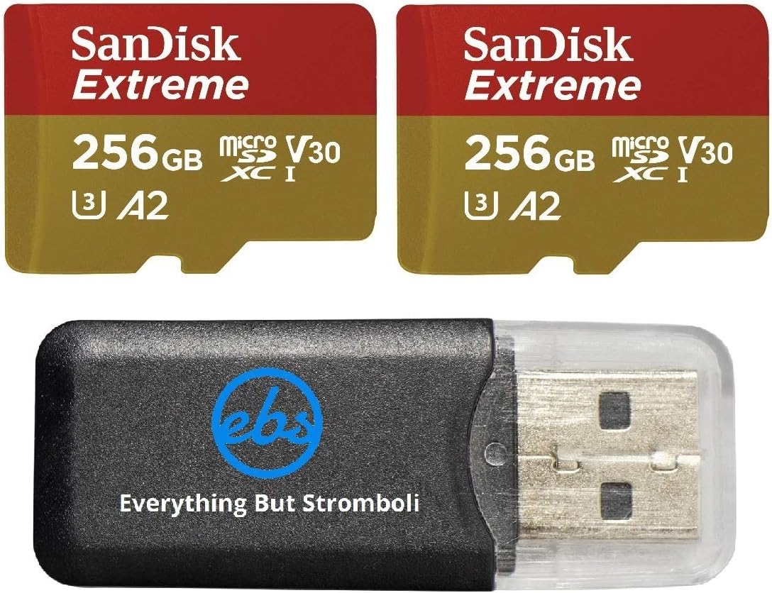Enhance GoPro Performance: 256GB SDXC 2 Pack + Reader