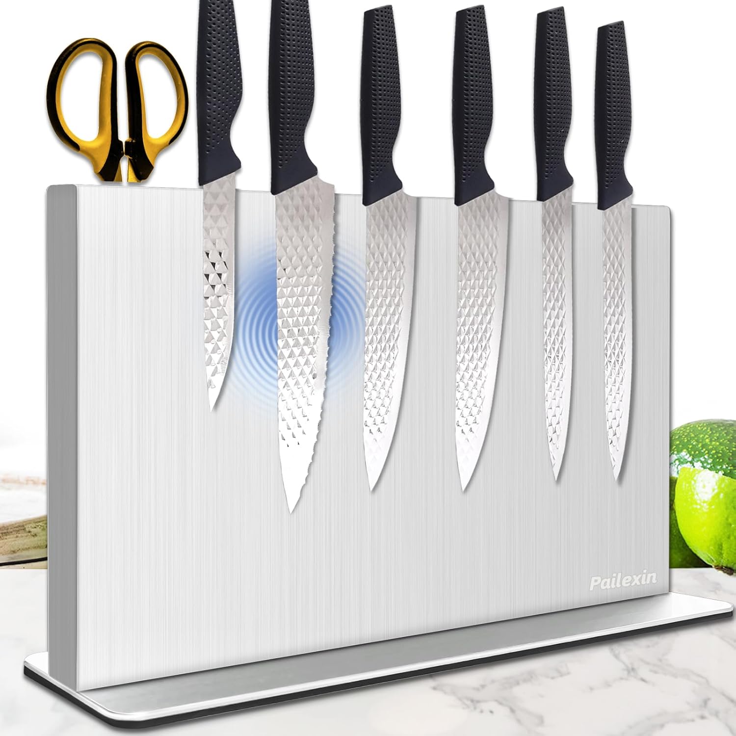 Magnetic Knife Block with Strong Magnets for Kitchen Storage