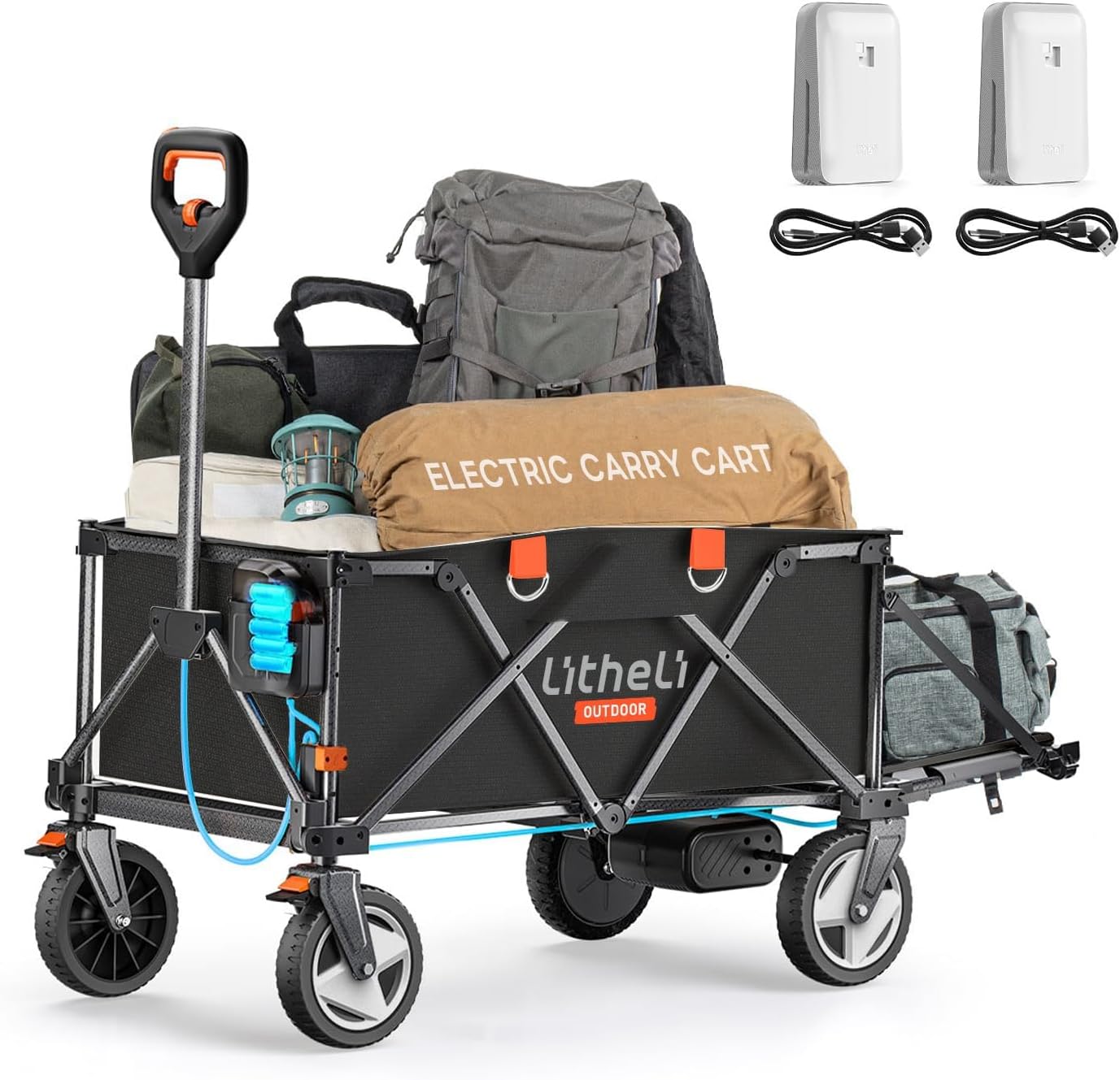 Litheli Electric Wagon Cart: All-Terrain Utility for Adventures