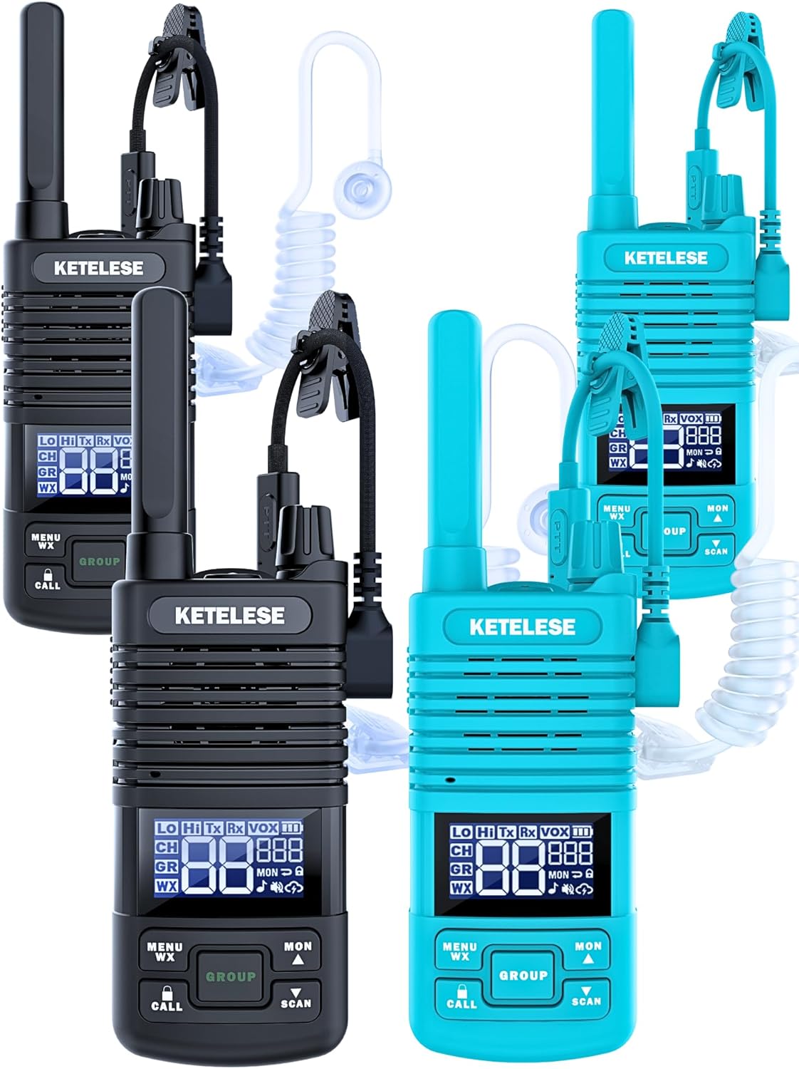 T1 Walkie Talkies Long Range with Acoustic Tube Earpiece Review