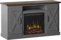 Cottonwood Stand for TVs up to 55in Electric Fireplace - Antique Gray