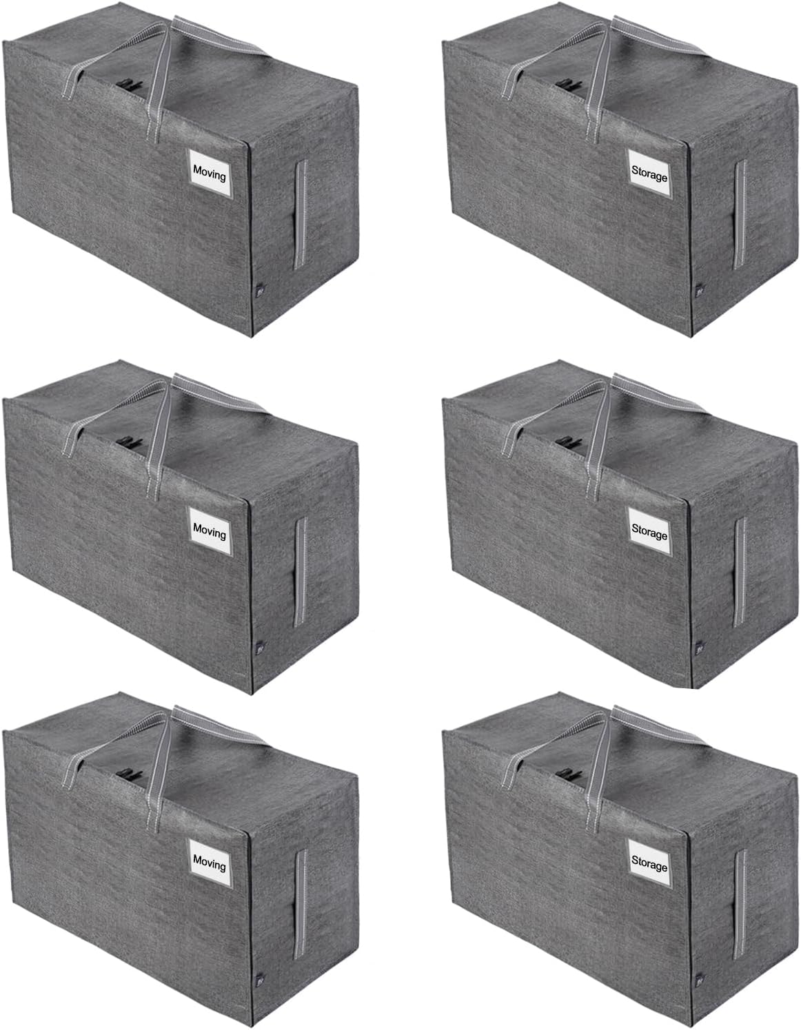 VENO 6 Pack Heavy Duty Moving and Storage Bags for Easy Packing
