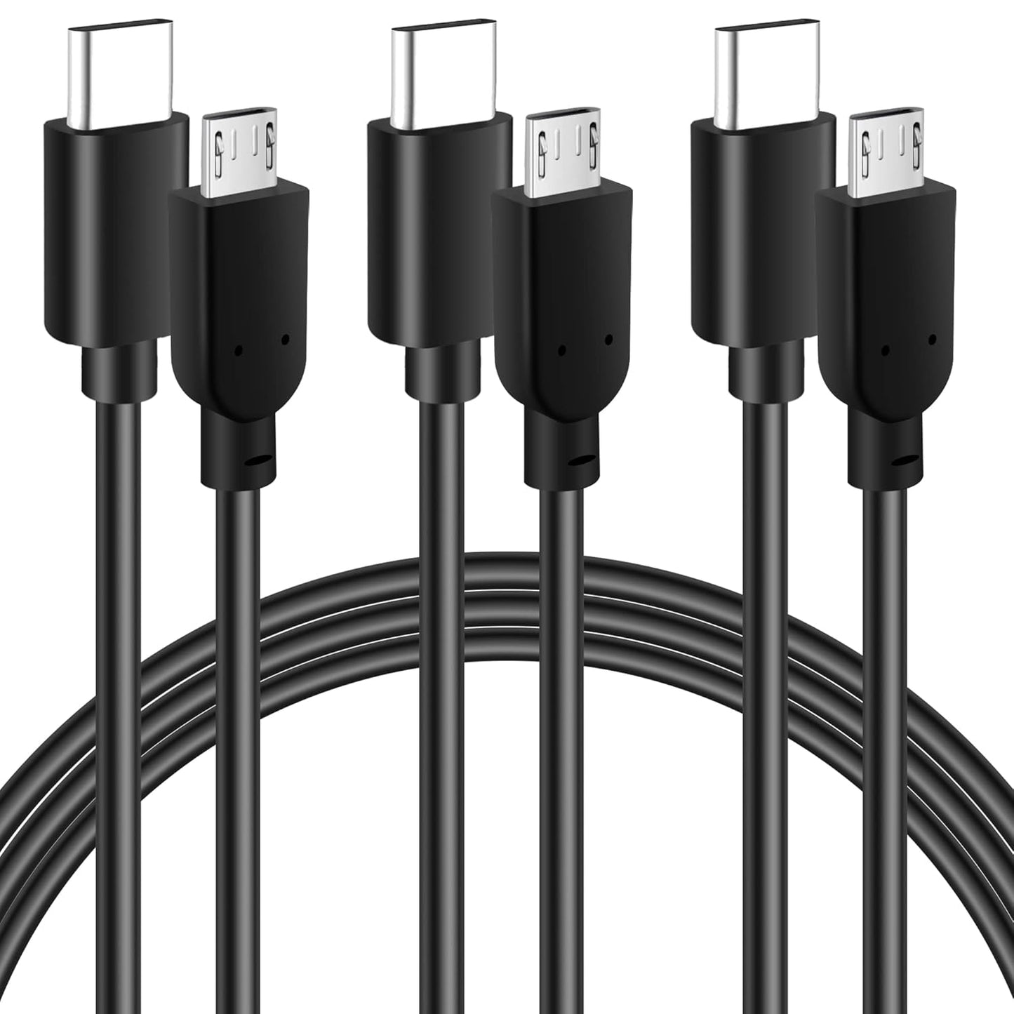 Fast Charge 3-Pack USB-C Cables for Macbook, Galaxy, Pixel - Kxable