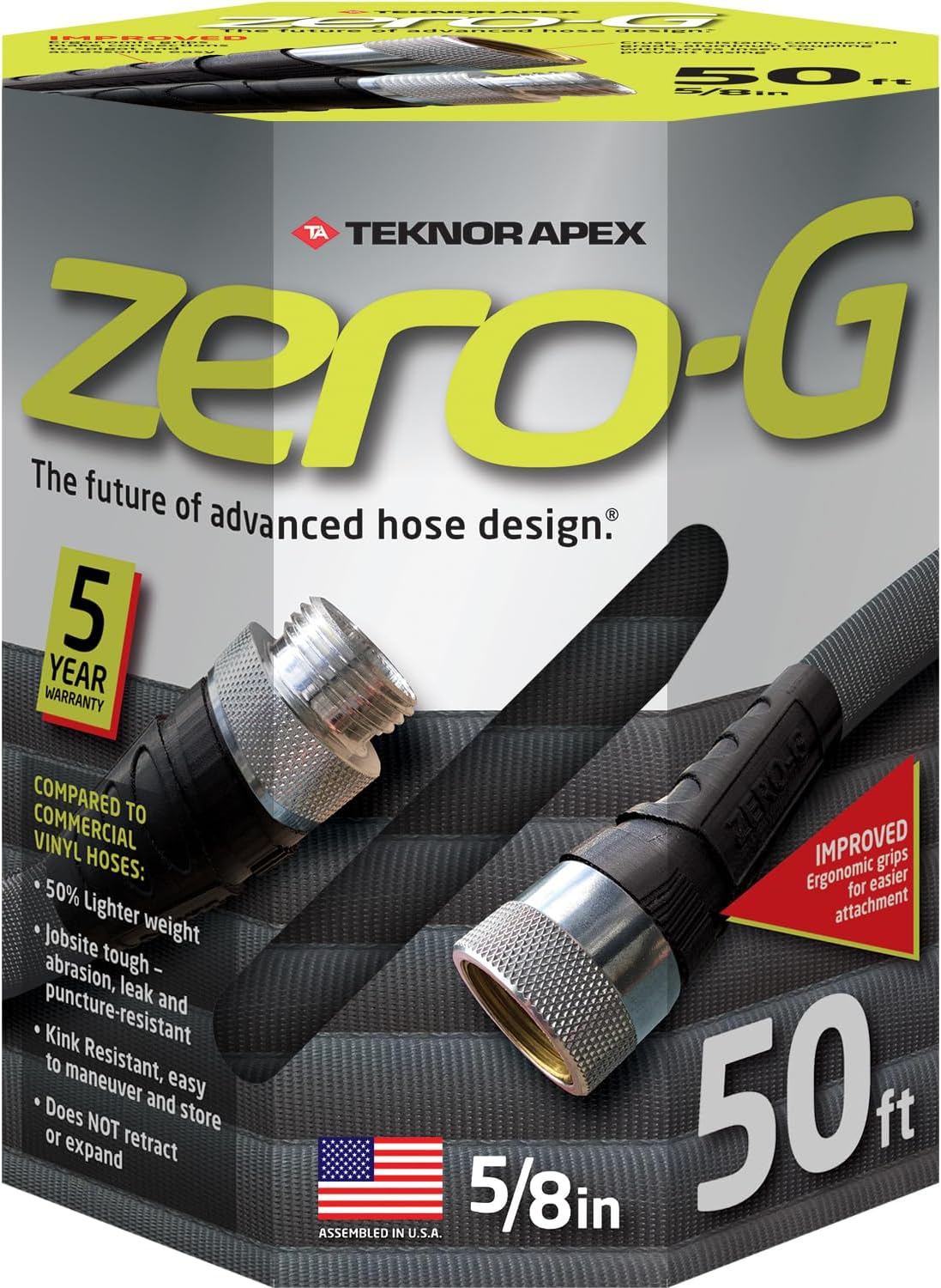 zero-G 4001-50 Lightweight Kink-Free Garden Hose, 50-Feet