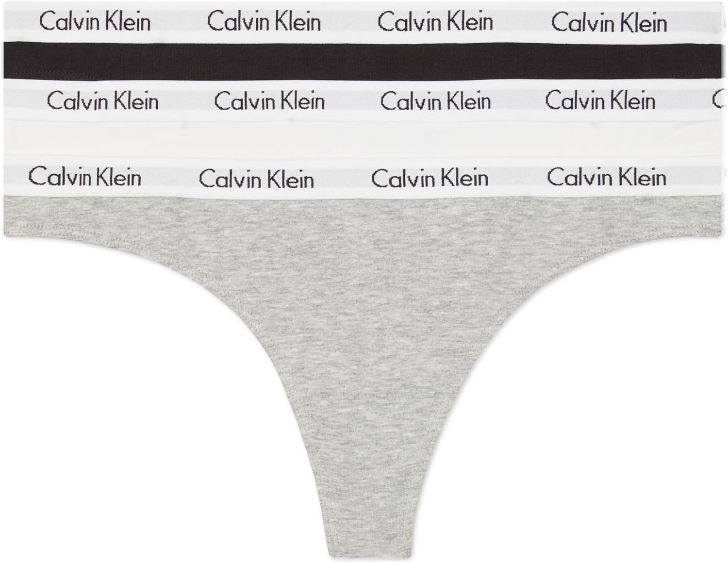 Calvin Klein Women's Carousel Logo Cotton Stretch Thong Panties