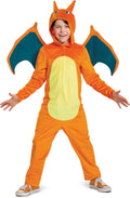 Disguise Charizard Costume for Kids - Official Hooded Jumpsuit (Size