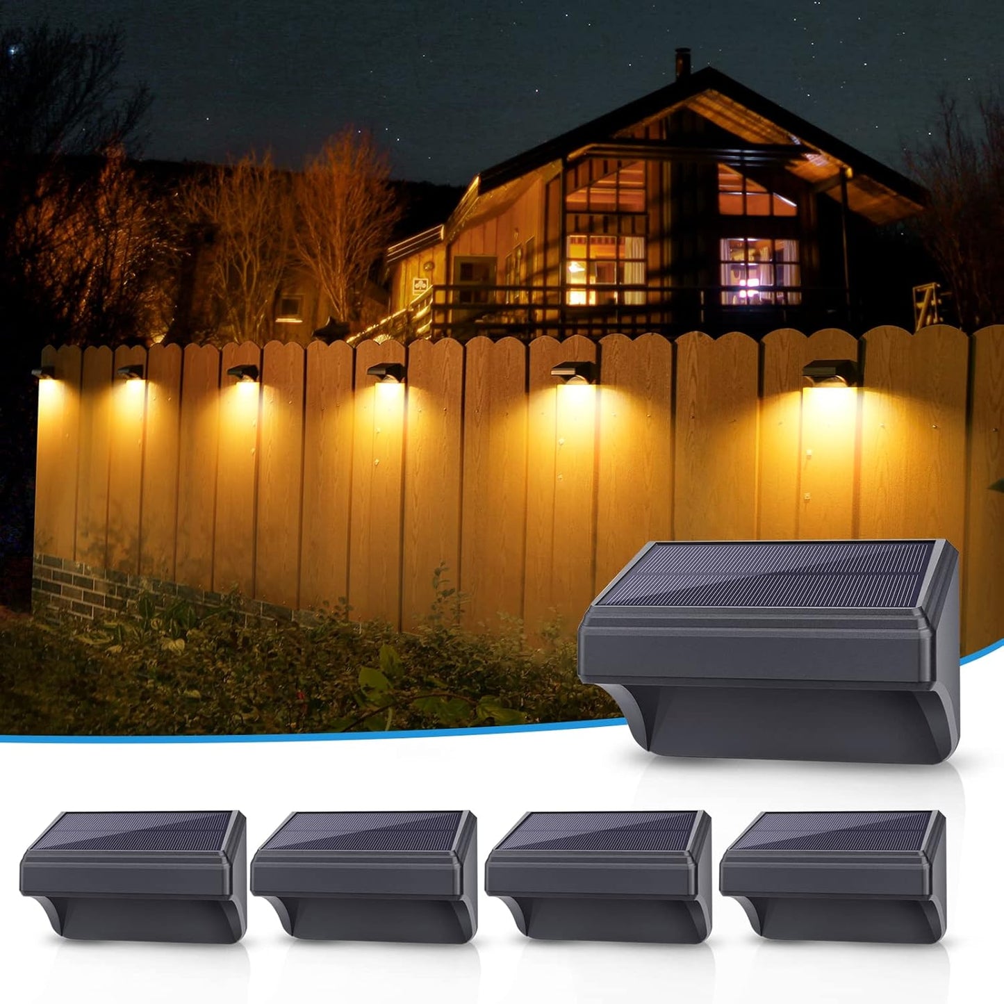 Aulanto Solar Led Deck Lights with RGB Modes for Outdoor Use