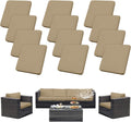 12Pcs Outdoor Cushion Covers for Stylish Patio Furniture Protection